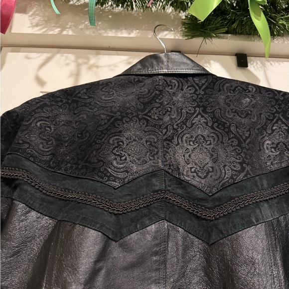 Comint Black 100% Leather Men's Jacket - Picture 6 of 8